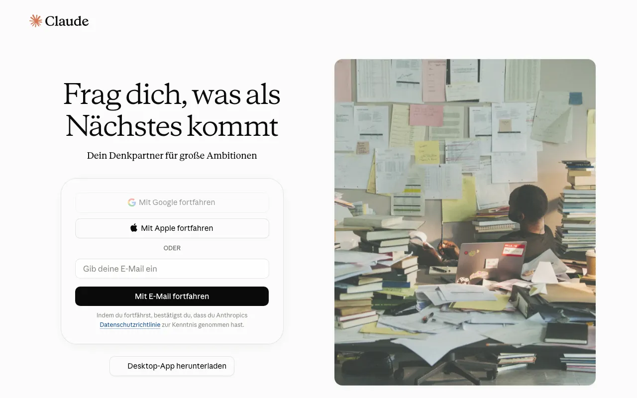 Claude homepage on Sep 19, 2026