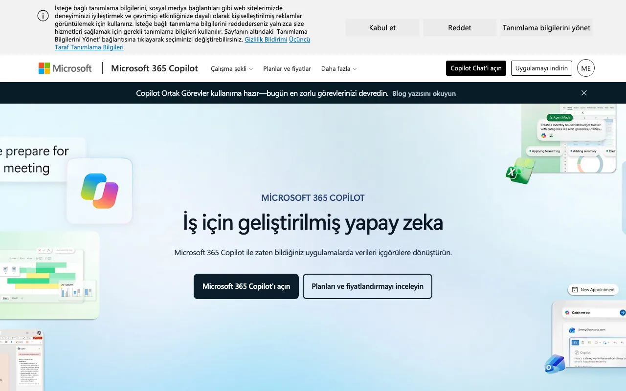 Microsoft 365 Copilot homepage on Sep 19, 2026