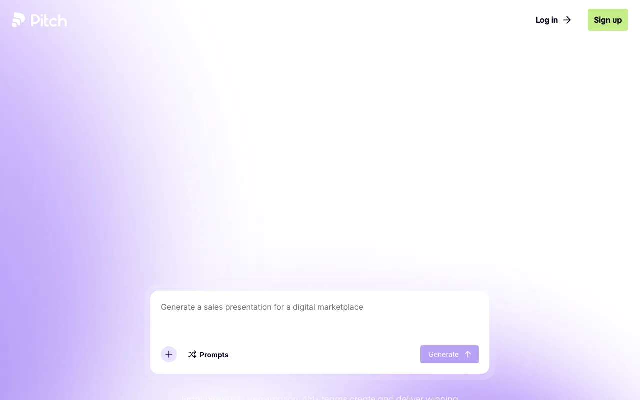 Pitch homepage on Sep 19, 2026